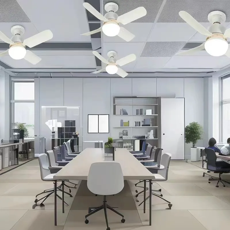 Ceiling Fan LED With Light Remote Control Dimmable E27 Base Modern Smart Wireless Fans Lighting For Bedroom and Living Room - Image 2