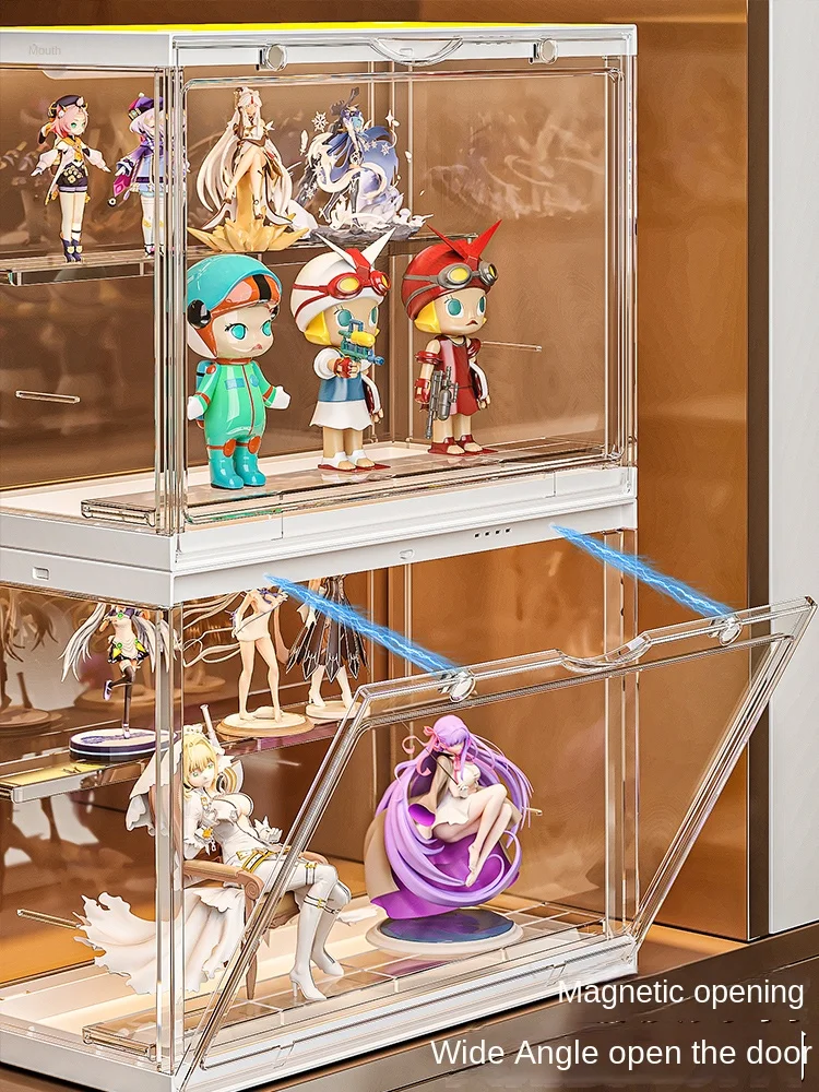 Storage Display Cabinet Transparent Acrylic Hand Office Blind Box Wooden Cabinet Children's Toys Display Ark Office Box - Image 5