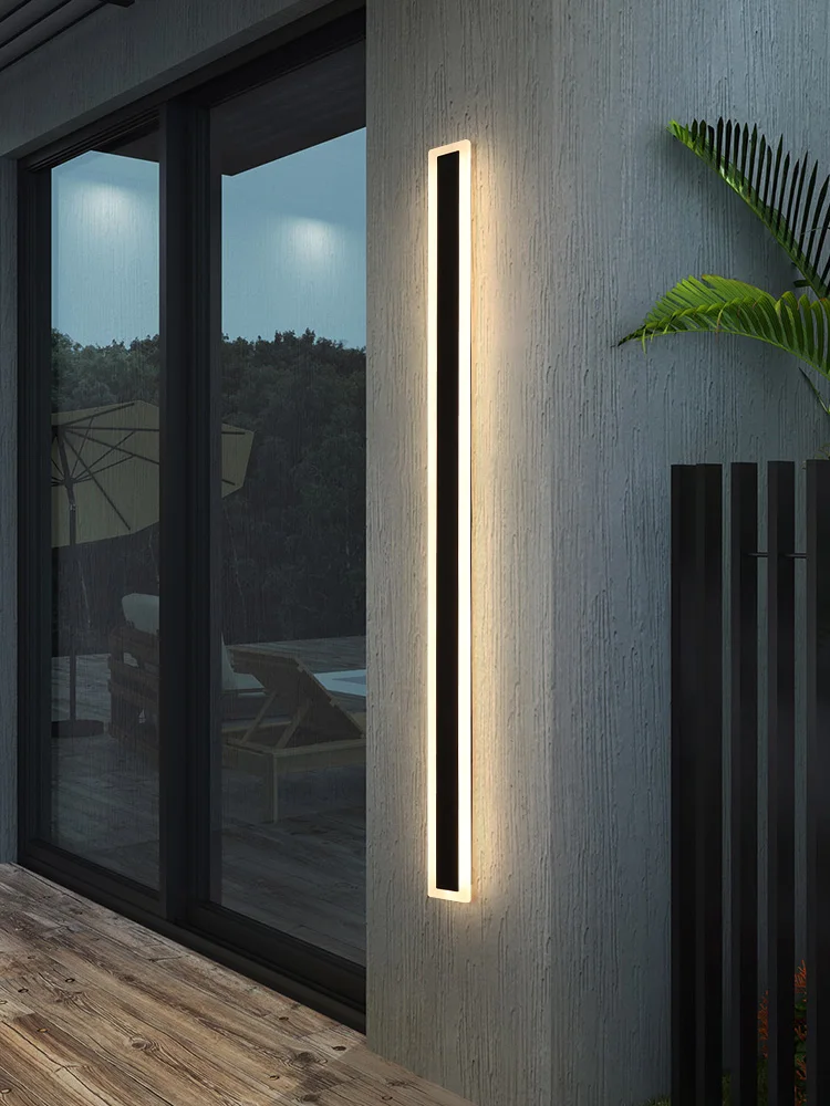 Outdoor wall lamp IP65 waterproof corridor staircase lamp LED long wall lamp outdoor balcony lamp entrance villa garden light - Image 2
