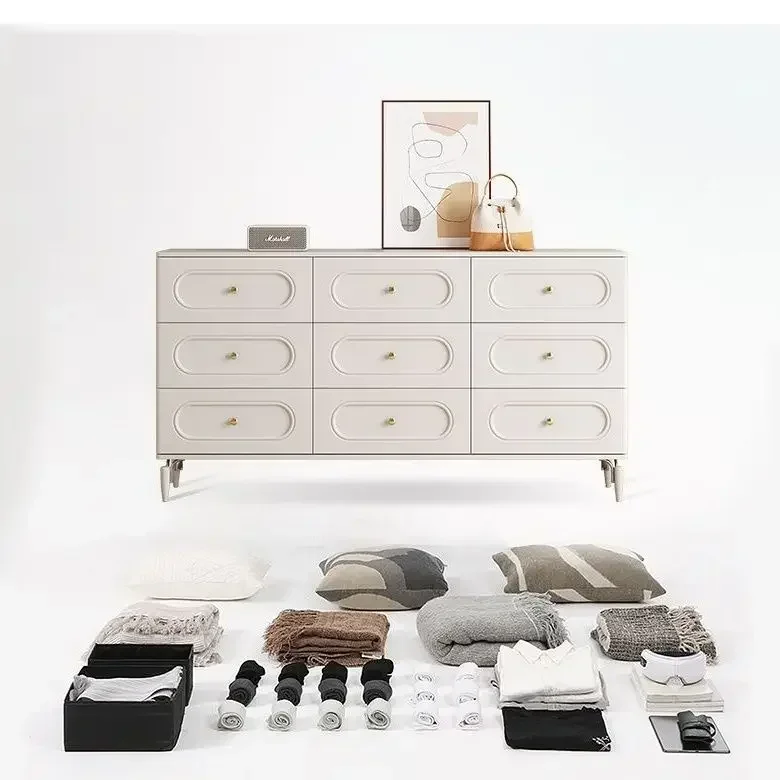 62" Large Buffet Sideboard Cabinet with 9 Drawers, Buffet Table Bedroom Storage Cabinet, Multifunctional Cabinet for living Room - Image 3