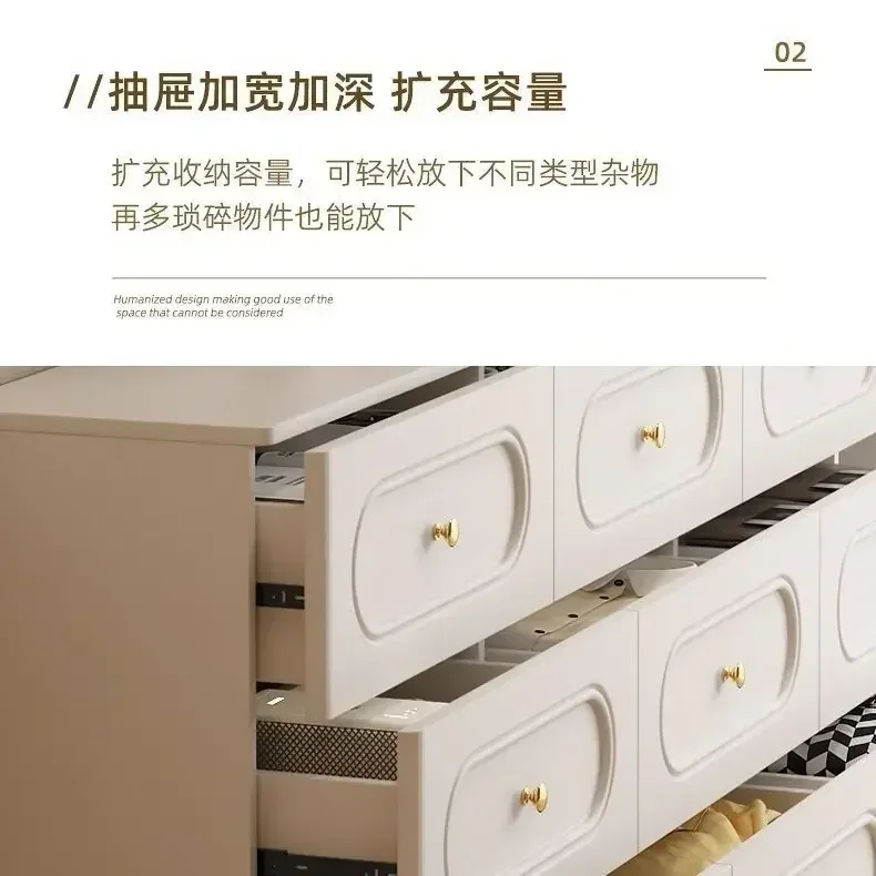 62" Large Buffet Sideboard Cabinet with 9 Drawers, Buffet Table Bedroom Storage Cabinet, Multifunctional Cabinet for living Room - Image 4