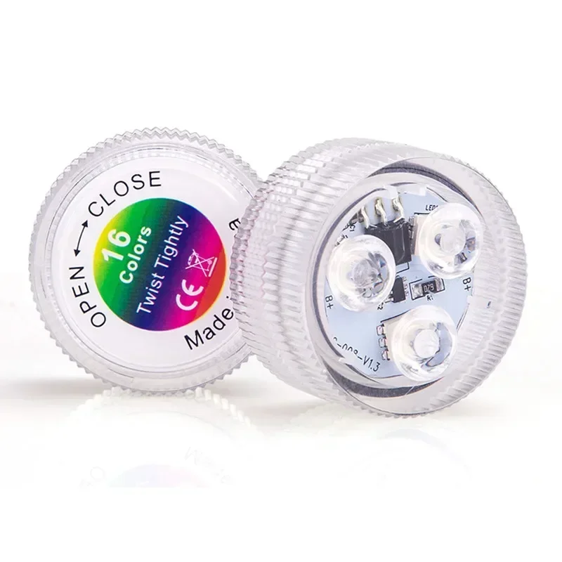 3 LED Underwater Light 16 Colors RGB IP68 Waterproof Swimming Pool Accessories Light Outdoor Submersible Lights for Pond Vase - Image 3