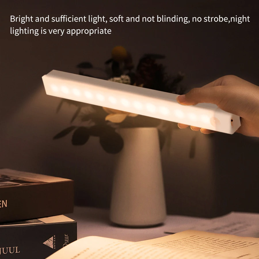 Motion Sensor LED Cabinet Light Rechargeable Induction Night Light Wireless Portable Detector Lamp Kitchen Staircase Backlight - Image 6