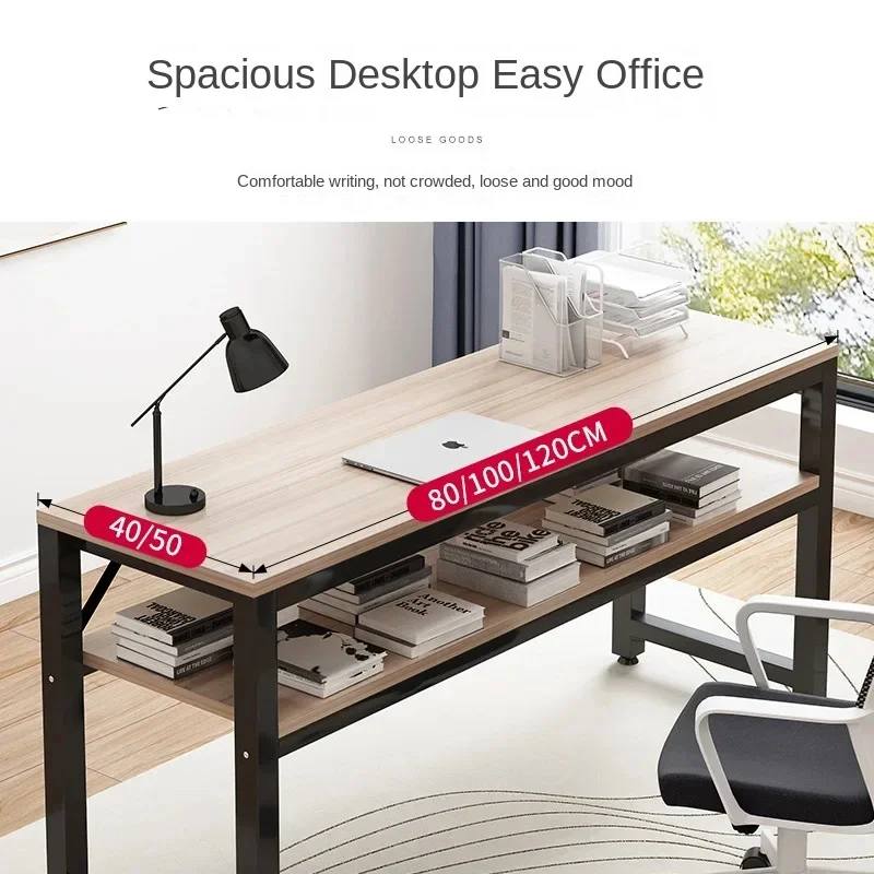 Rectangular Computer Table Home Desk Long Wall Desk Narrow Bedroom Simple Study Table - Image 3