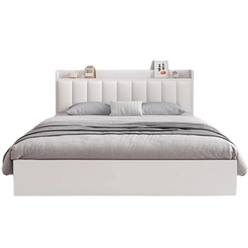 Elastic High End Double Bed Waterproof Kawaii Upholstered Queen Beds Twin Modern White European Camas De Dormitorio Furniture - Image 6