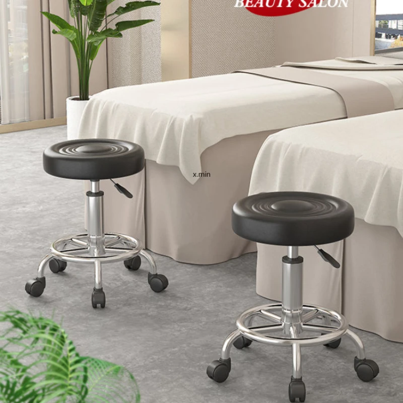 Stools Bar Chairs Bar Stools Lifting Rotating Home Backrests Round Stools Hairdressing Chairs Barber Shop - Image 4