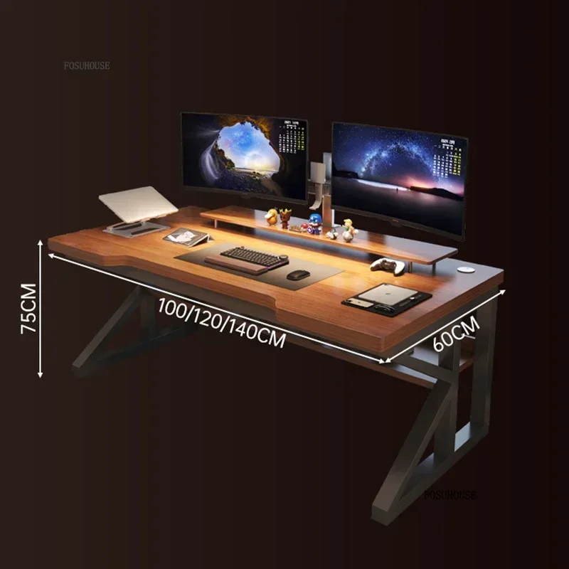 Nordic Wooden Computer Desks Simple Office Furniture Desktop ESports Gaming Desks Bedroom Home Student Study Writing Tables A - Image 6
