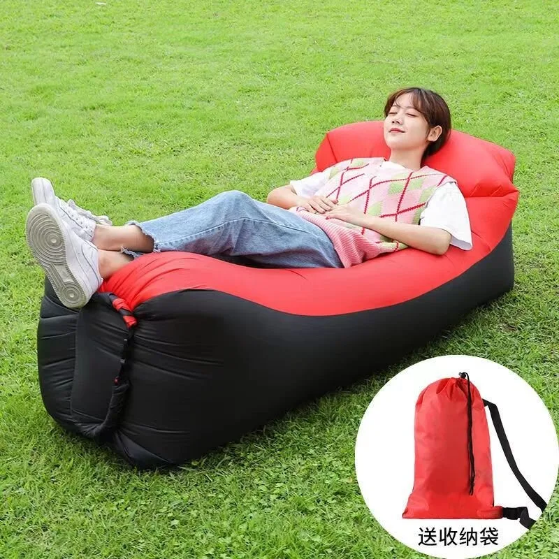 2024Trend Outdoor Products Fast Inflatable Air Sofa Bed Good Quality Sleeping Bag Inflatable Air Bag Lazy bag Beach Sofa240*70cm - Image 5