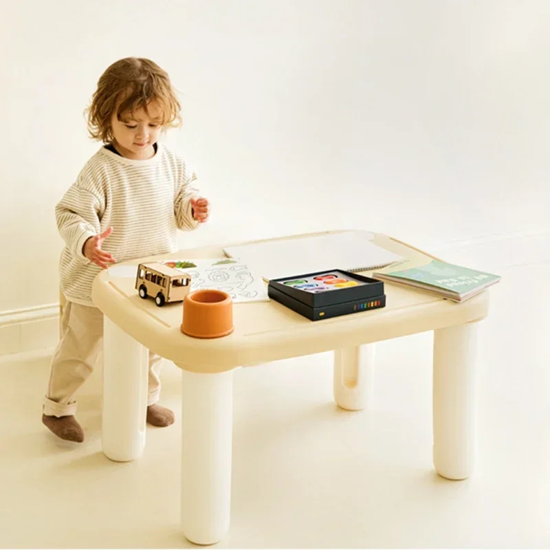 Children Study Desk Table Plastic Kids Set School Furniture Room Desks Girl Kindergarten Classroom Baby Chair Supplies Child - Image 2
