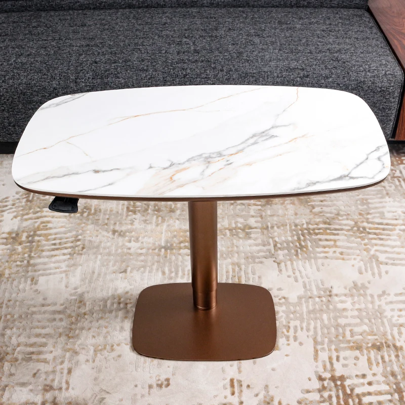 multifunction ceramic or wooden top lift top coffee table computer table height adjustable study desk table - Image 4