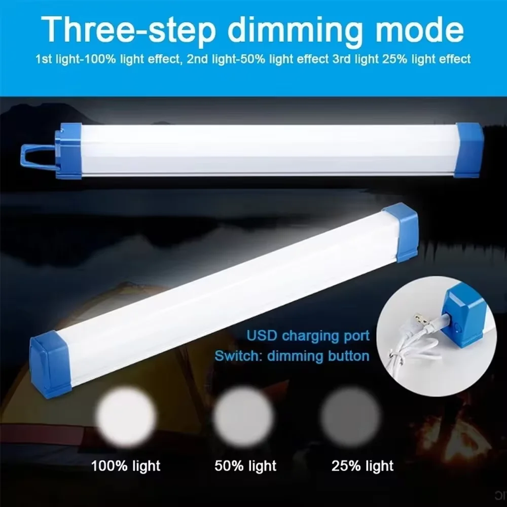 32CM LED Rechargeable Tube Camping Light Magnetic Suspension Portable Light Bulb for Emergency,Night Market,Outdoor Lighting - Image 5