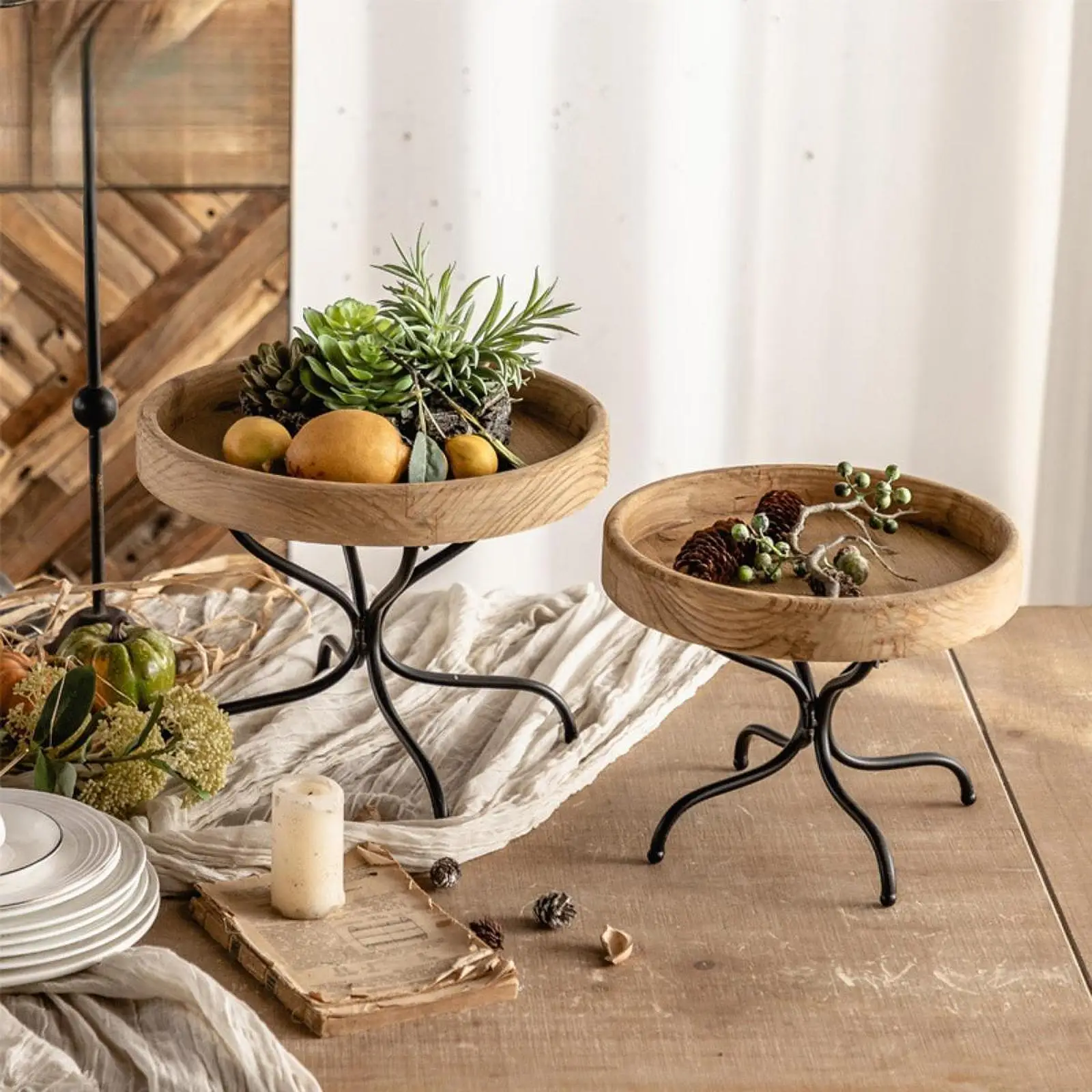 Wood End Table Home Decoration Multifunctional Ideal Gifts Accent Coffee Table for Office Balcony Entrance Farmhouse Patio Home
