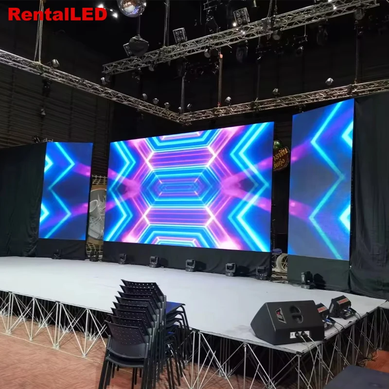 Rental 2mx1m Indoor Rental LED Video Wall Turnkey Solution P3.9 500x500mm LED Display Screen Stage Background For Church Event - Image 3