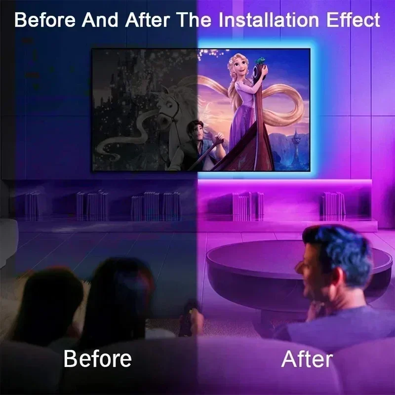 Led Strip Light RGB 5050 Led Lights 2.4G Touch Control Lamp Tape Color Change Flexible Ribbon LED Diode TV Backlight Room Decor - Image 3