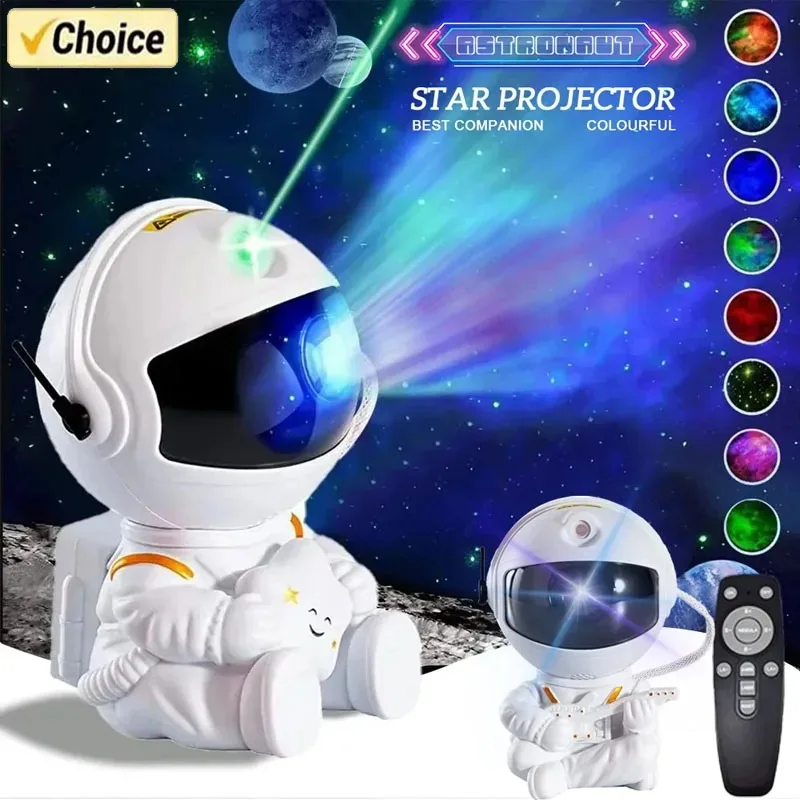 Star Projector Galaxy Night Light Astronaut Space Projector Starry Nebula Ceiling LED Lamp for Bedroom Home Decorative kids gift - Image 2