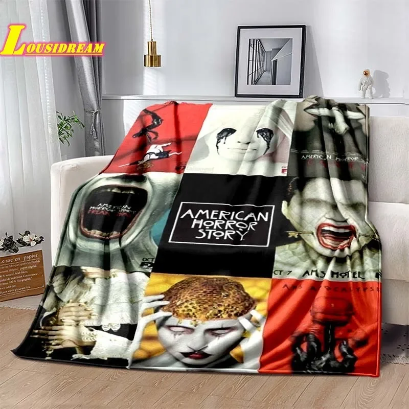 American horror movie series blanket living room bedroom soft and comfortable sofa bed cover children's warm camping blanket