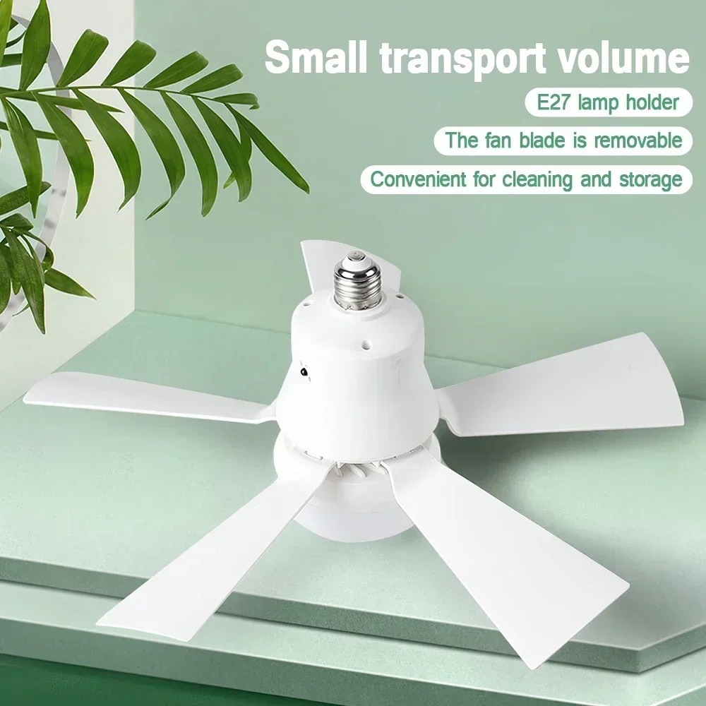 Smart 3 In 1 Ceiling Fan With Remote Control Lighting E27 Conversion Base 85-265v Lighting Base Suitable for Bedroom and Living - Image 4