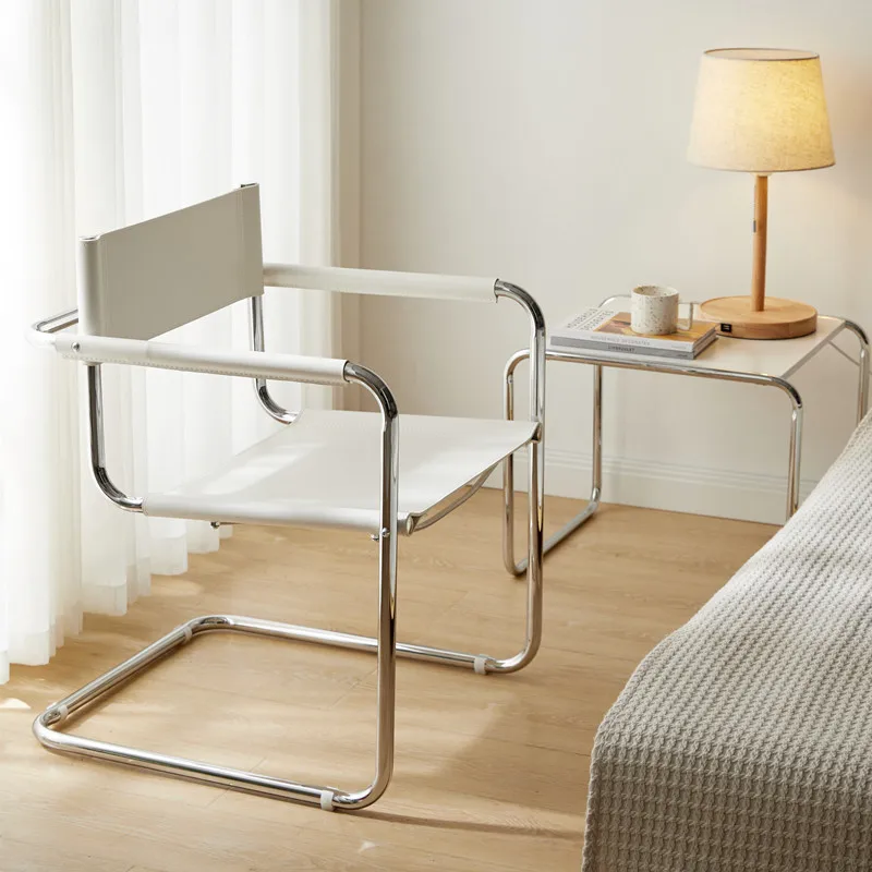 Modern Living Room Chairs Office Hand Vanity Mobile Relax Leather Stools Design Armchair Bar Chaises De Salon Dining Room Sets - Image 3