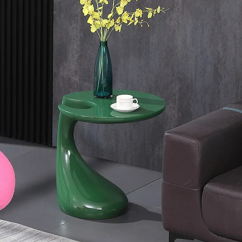 Coffee Table, Creative Modern Fashionable Small Coffee Table for Living Room, Simple and Personalized Balcony Small Round Table - Image 4