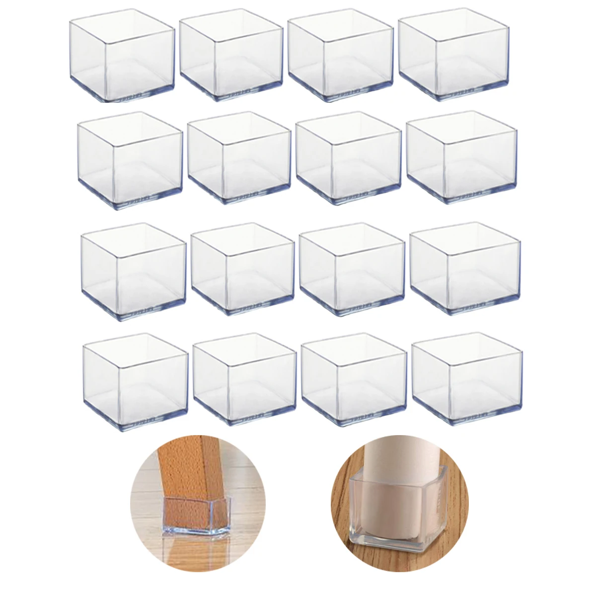 Furniture Leg Foot Protector Transparent Table And Chair Foot Cover Silicone Wear-resistant Cap Noise Reduction Protect Floor - Image 2