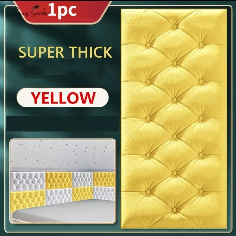 Home Decoration Anti-Collision 3D Soft Package Bed Sticker Thickened Self-Adhesive Wall Sticker Diy Tatami Headboard Bedroom - Image 5