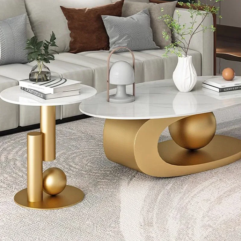 Luxury Coffee Table Center Mobile Salon Nordic Living Room Accent Frames Coffee Table Couch Tavolino Da Salotto Hotel Furniture - Image 4