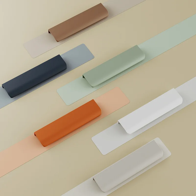 Invisible Door Handle Modern Minimalist Wardrobe Cupboard Drawer Knobs Kitchen Cabinet Pulls Hidden Handle Furniture Hardware - Image 2