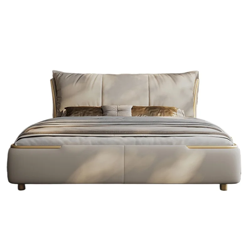 Minimalist Bedroom Bed Queen Size Leather Lounge Storage Bed Modern Multifunctional Camas Y Muebles Dormitorio Home Decor - Image 6