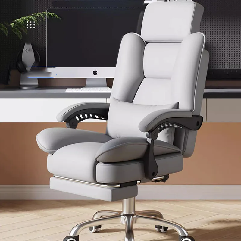 Swivel Desk Office Chair Ergonomic Modern Mobile Luxury Leather Gaming Chair Computer Comfortable Sillas De Oficina Furniture - Image 3