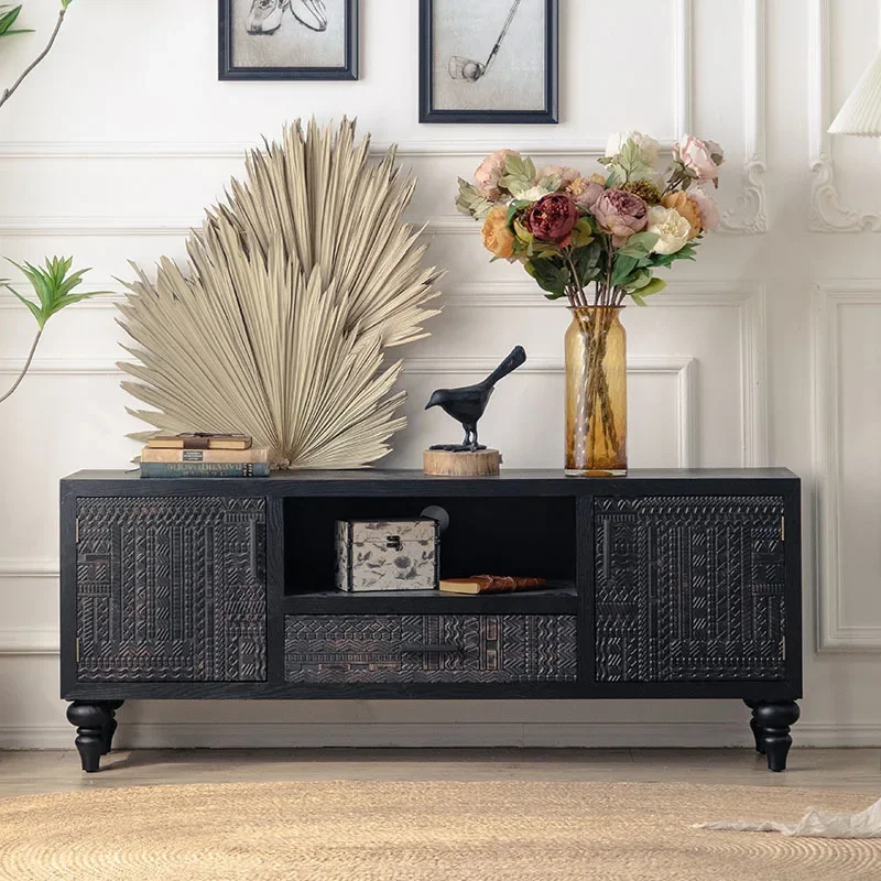 Open Buffet Solid Wood Sideboards Living Room Dresser Closets Luxury Display Cabinet Entrance Credenza Dining Room Furniture - Image 3