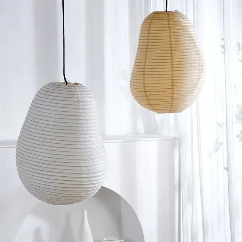 Nordic Pear Design Paper Led Pendant Lights for Living Dining Room Bedroom Coffee Tables Home Decor Simple Hanging Luminaires - Image 6