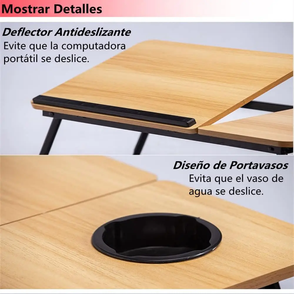 Computer Table Laptop Table for Bed Office Desks Multifunctional Table Board Lap Desk Folding 6-speed Height Adjustment Bracket - Image 5