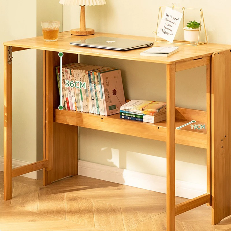 Office Desks Bamboo Folding Desks Computer Bedroom Bedside Desk Writing Work Desk Modern Portable Brief Tables Home Furniture - Image 5