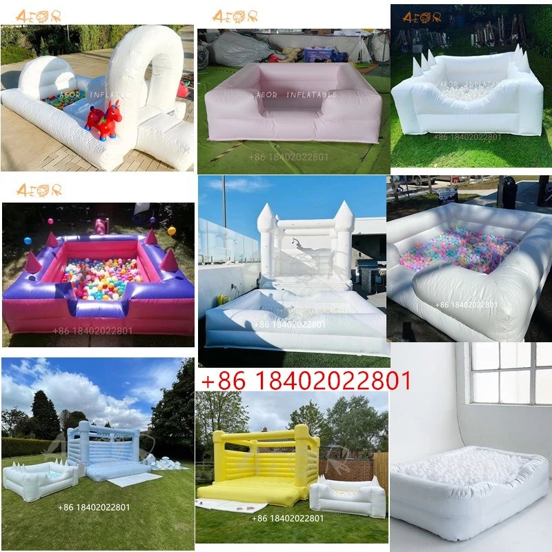 Baby Play Soft Ball Pit Pool Indoor Playground Toddlers Kids inflatable white Ball Pool Indoor Ball Pits - Image 4