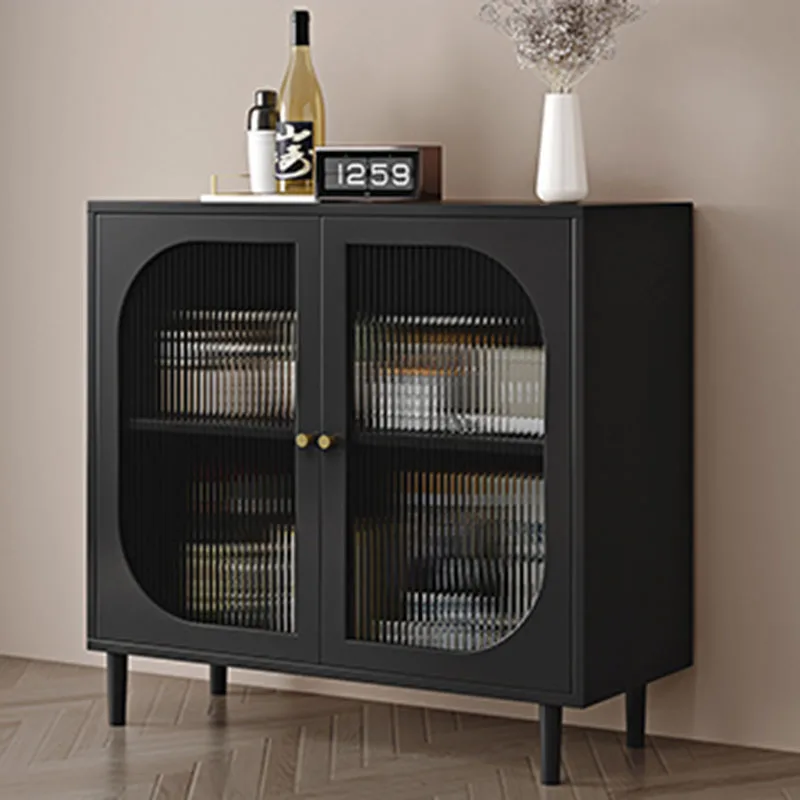 Cheap Cabinets Display Cabinet Luxury Living Room Furniture Buffet The Black Wooden Modern Gabinete Curio Locker Closet Plastic - Image 3