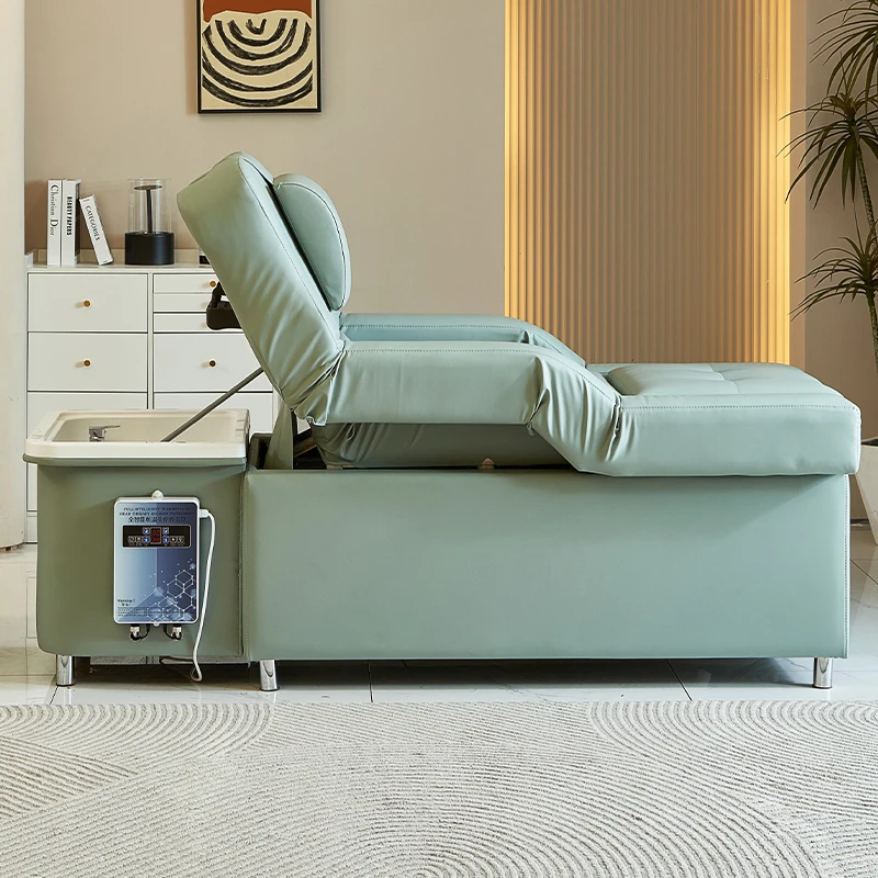 Health foot massage beauty shop special shampoo bed electric lift foot massage sofa bed beauty salon high-end head therapy bed - Image 5