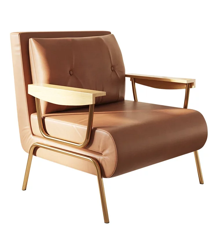 Folding Sofa Beds Armchair Sleeper Leisure Recliner Multifunctional Faux Leather Boss Sofas Single Living Room Lounge Chair Bed