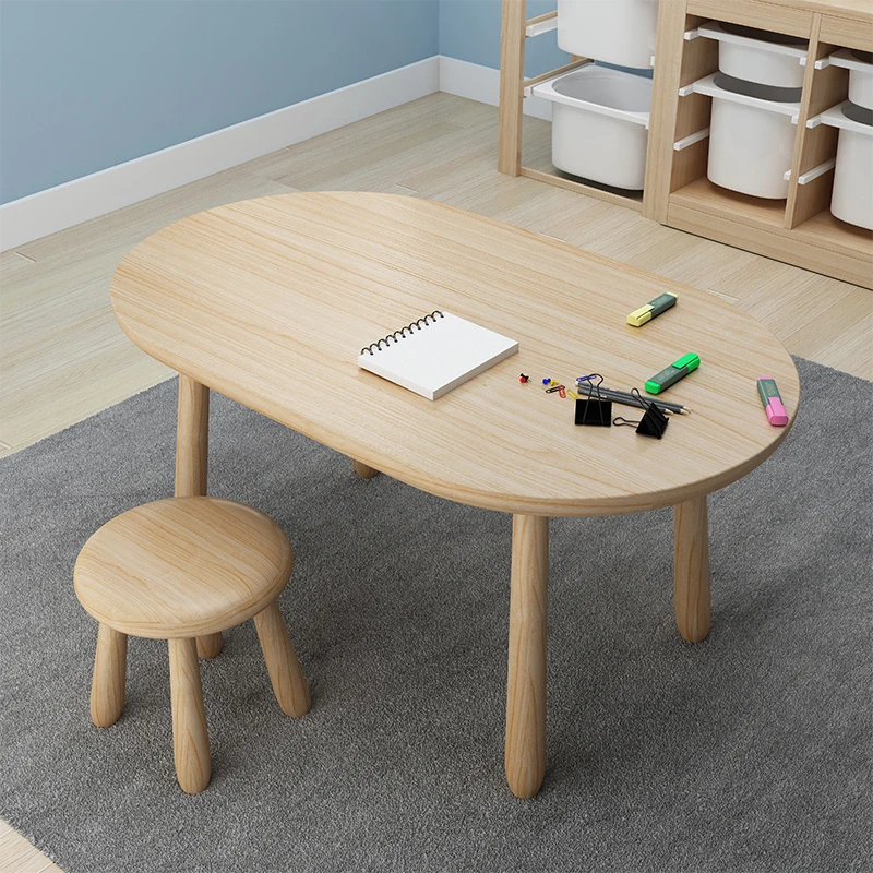Small Desk School Furniture Children Chair Tables Classroom Table Kids Study Set Child Room Elementary Children's Childrens - Image 2