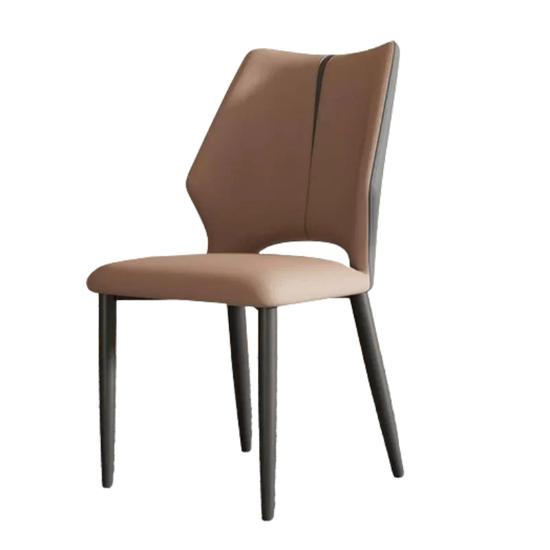Hotel Leather Chair Lounge Party Mini Dining Chairs Luxury Cheerful Kitchen Recliner Armchair Chaise Salle A Manger Furniture - Image 6