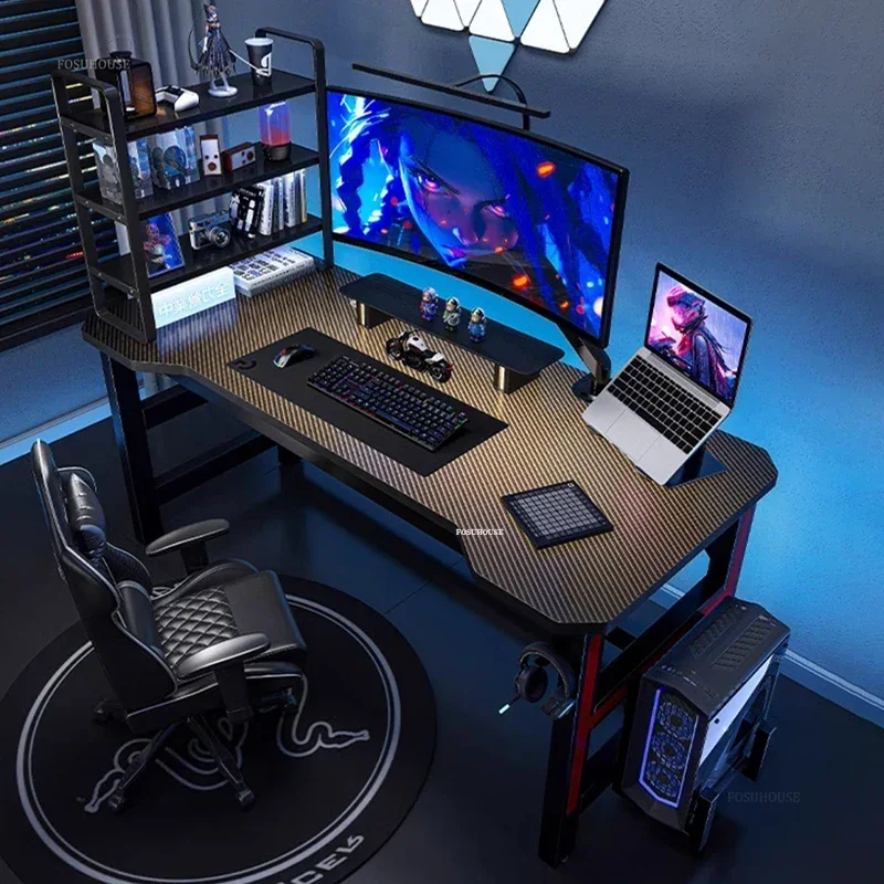 Luxury Desktop Computer Desks Home Furniture Simple Rental House Office Desk E-sports Gaming Desk Bedroom Student Study Table GM - Image 2