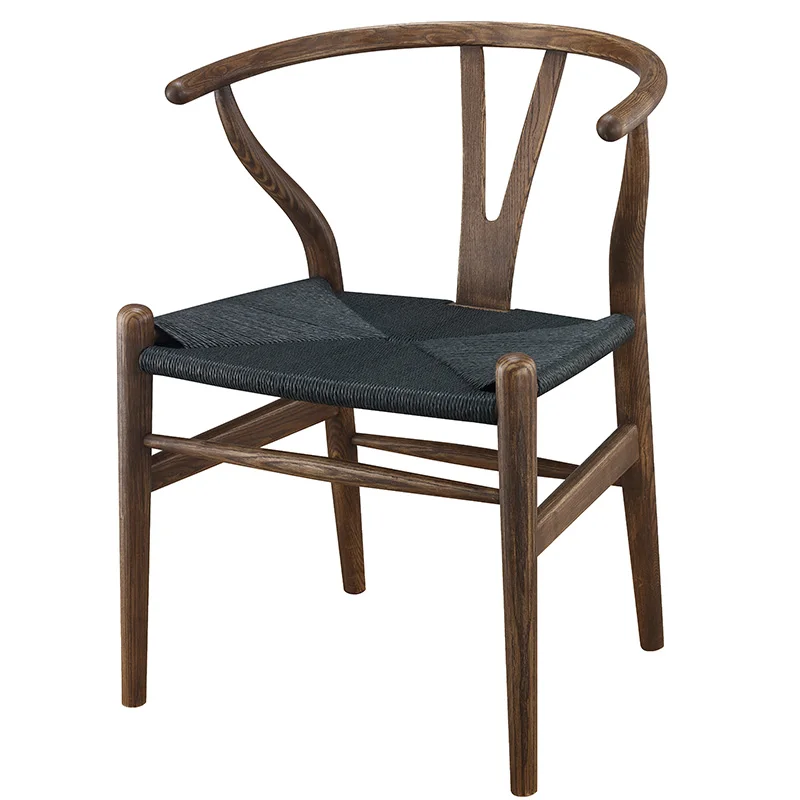 Modern Dining Chair Oak Wood Oil Finish Natural/Black/Walnut/Honey/Chestnut Wooden Armchair Chair Design For Kitchen Dining Room - Image 6