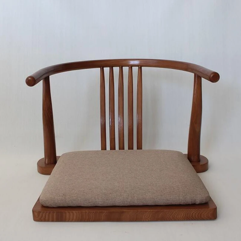 Zaisu Legless Chair for Sitting on The Floor Unique Janpanese Tatami Armchair Seat with Cushion Living Room Accent Furniture - Image 2