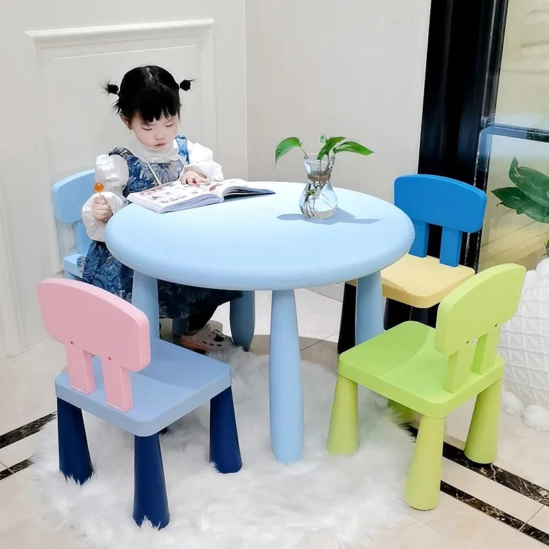 Children's Tables and Chairs Writing Set Small Junior Desk Chair Children Writing Desk Home Kindergarten Desk Chair - Image 2