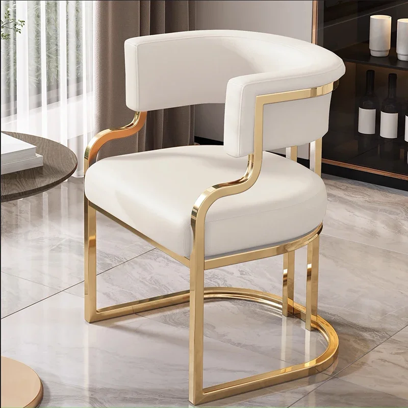 Waiting Stool Dining Chairs Nordic Gaming Metal Unique Lazy Replica Desk Events Dining Chairs Bedroom Silla Lounge Furniture - Image 4