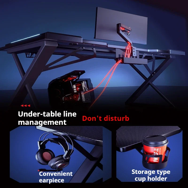 Gaming Table Pc Desk Stand Height Adjustable Study Craft Values Furniture Meeting Nail Computer Home Office Tisch Mobile - Image 5