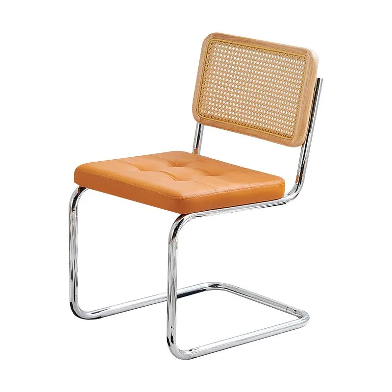Nordic Style Office Rattan Chair Vintage Homestay Vintage Rattan Woven Dining Chair Home Study Living Room Backrest Chair 2024 - Image 4