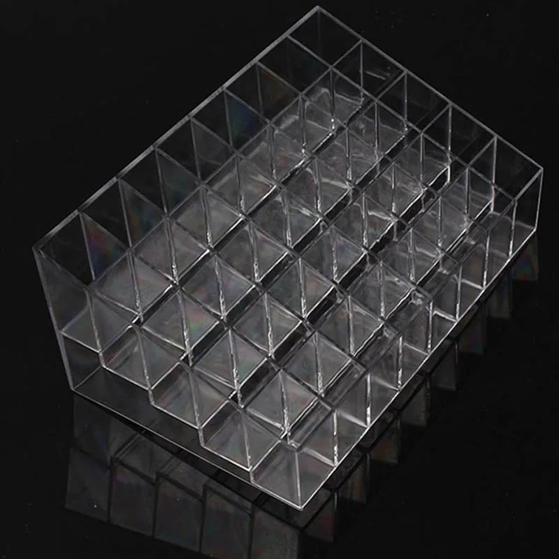 Trapezoid Clear Makeup Display 40 Lattices Lipstick Stand Case Cosmetic Organizer Holder Box Hot Sale High Quality - Image 6