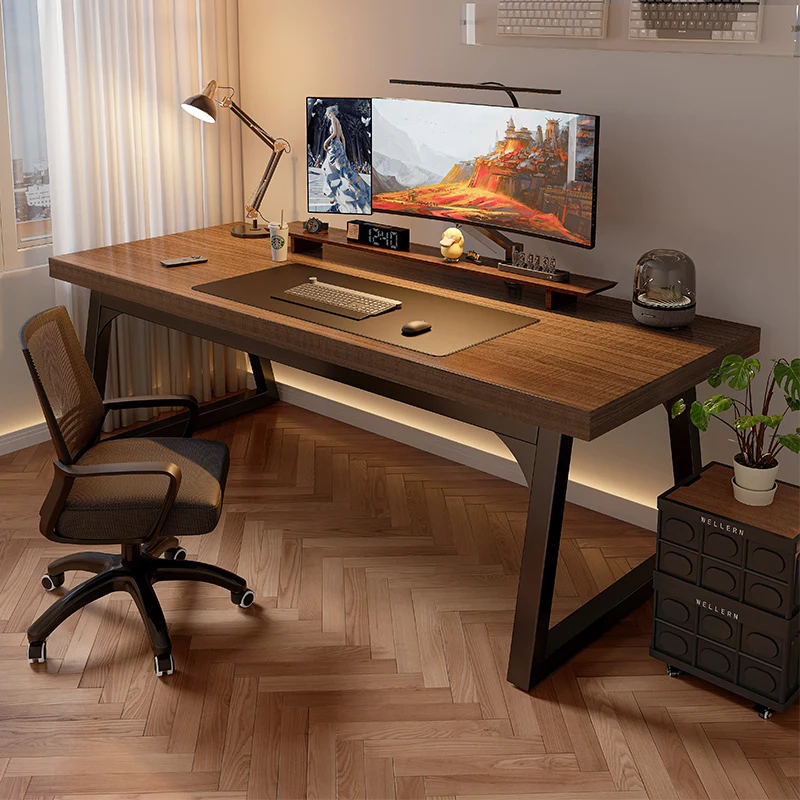 Table Gaming Desks Supports Computer Monitor Electric Standing Height Adjustable Shaped Mesas De Computador Room Laptop Bed Lift
