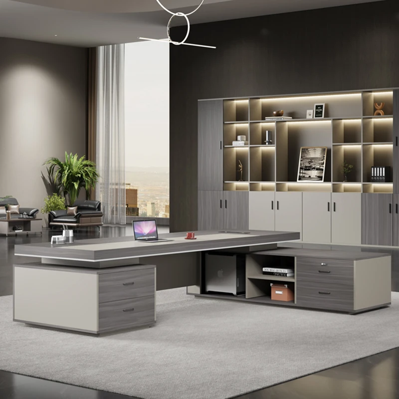 Multifunction Home Furniture Desk Office Work Computer Offices Executive Conference Writing Reception Computadora Room Modern - Image 2