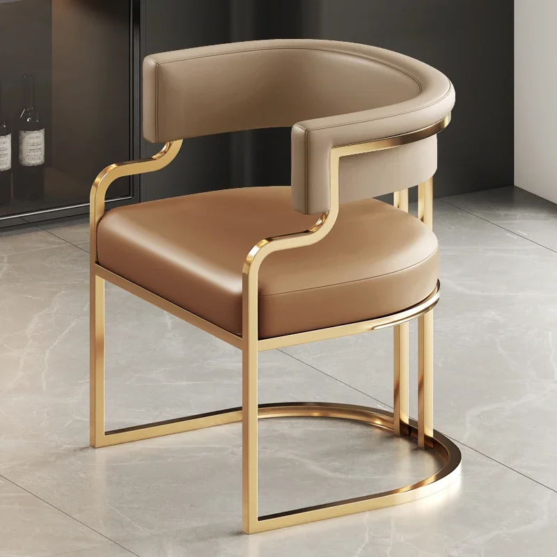 Armchair Luxury Dining Chair Restaurant Hotel Throne Relax Dinning Chair Office Accent Chaise Salle A Manger Nordic Furniture - Image 4